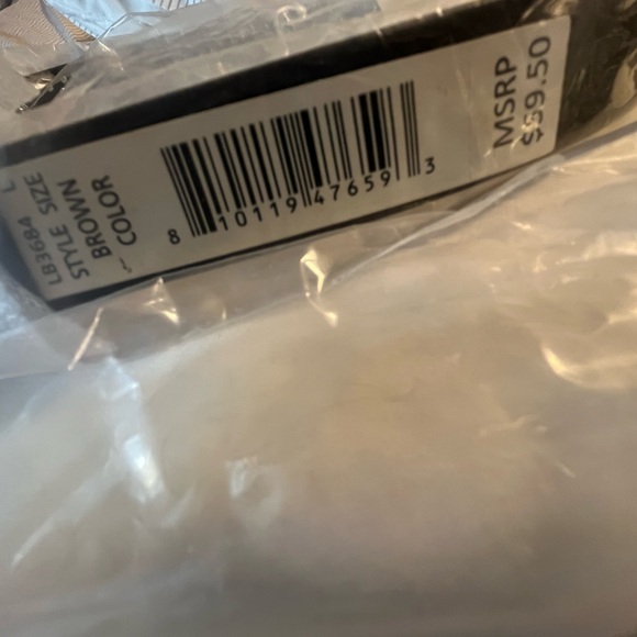 NWT Lucky Brand Brown Genuine Leather Women's Stud Western Belt Size L - Picture 6 of 9